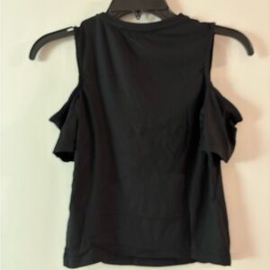 Zara Black Cold Shoulder Tank Top